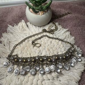 Plunder Gold and Silver Statement Necklace